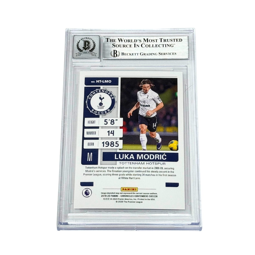 Luka Modric Signed 2019-20 Panini Contenders Historic Ticket #7 – BGS 10